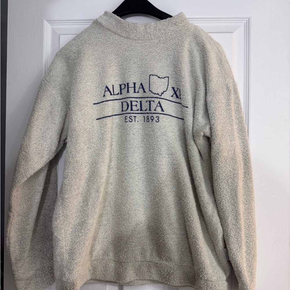 Alpha Xi Delta Cream Sweater - Ohio State